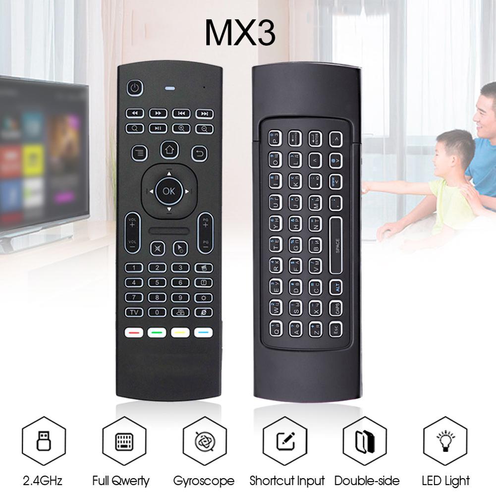 MX3 Air Mouse Mini Clavier TV, Box TV Android, Vidéoprojecteur